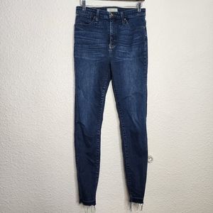 Madewell Curvy High-Rise Skinny Jeans in Hayes Wash Women's Size 29 #K4312